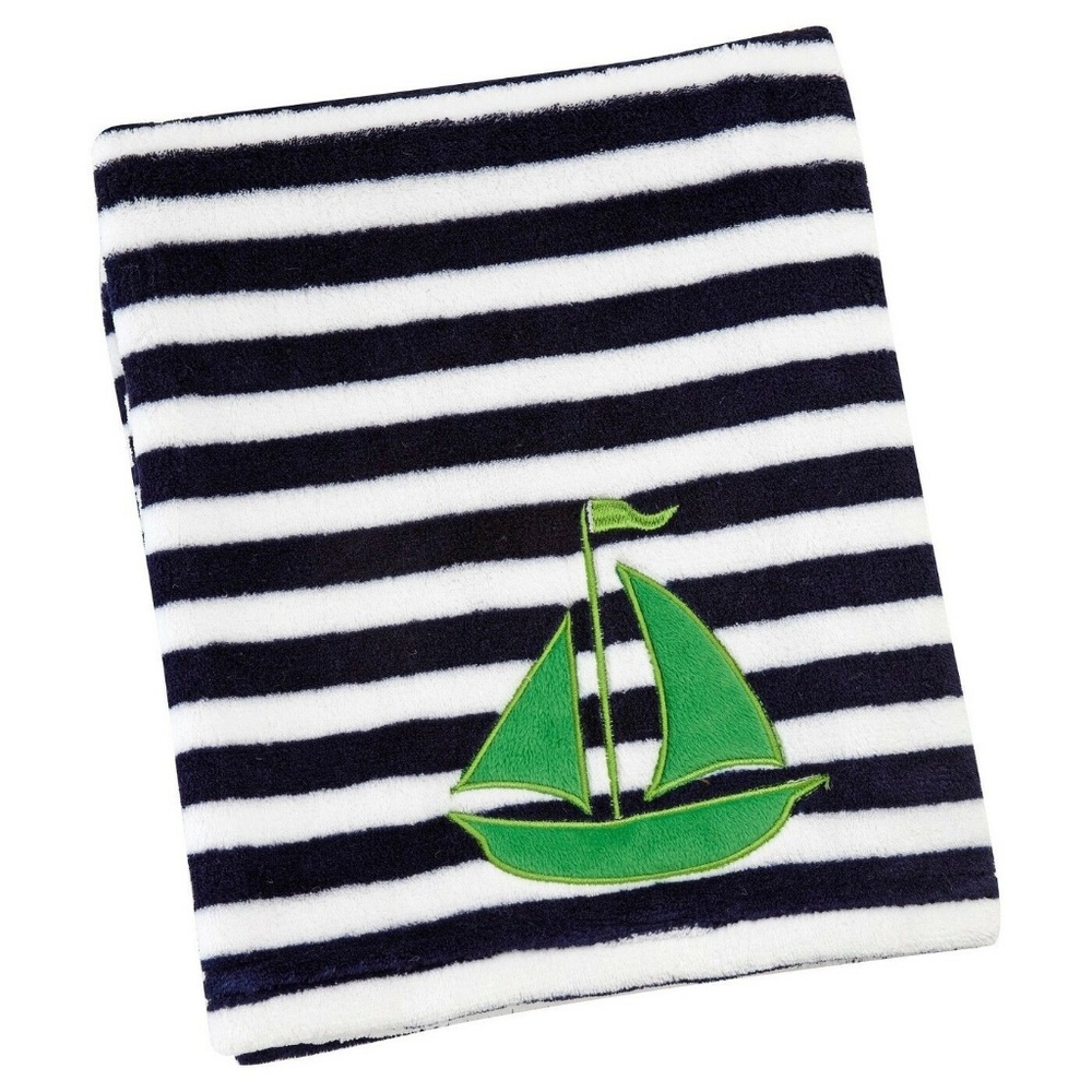 Sadie & Scout Hampton Sailboat Applique Blanket